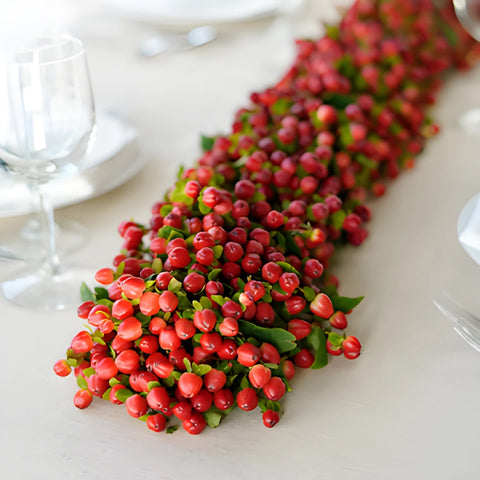 Red Hypericum Berry Garland