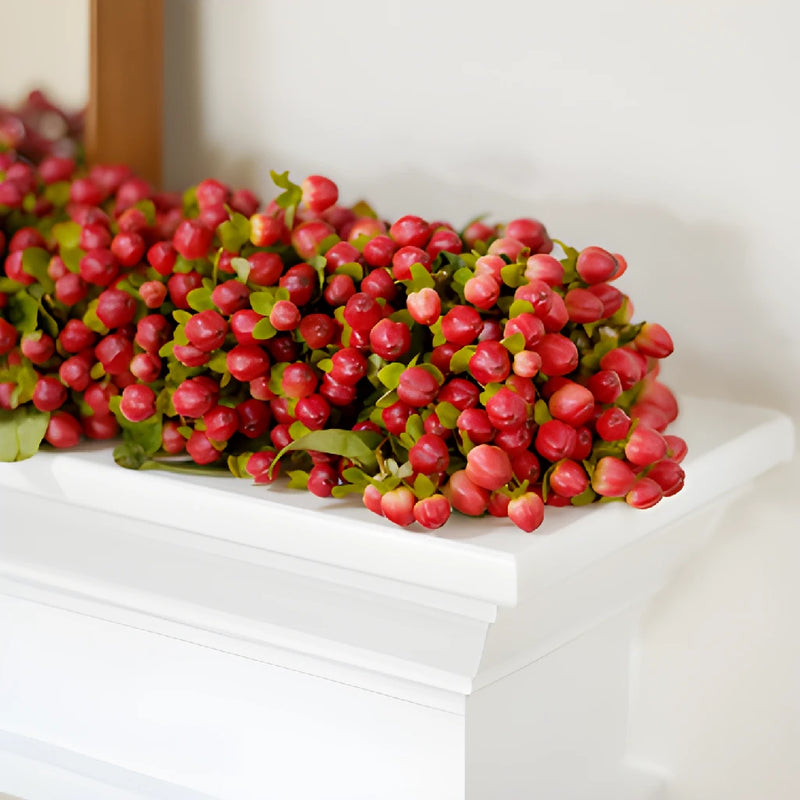 Red Hypericum Berry Garland