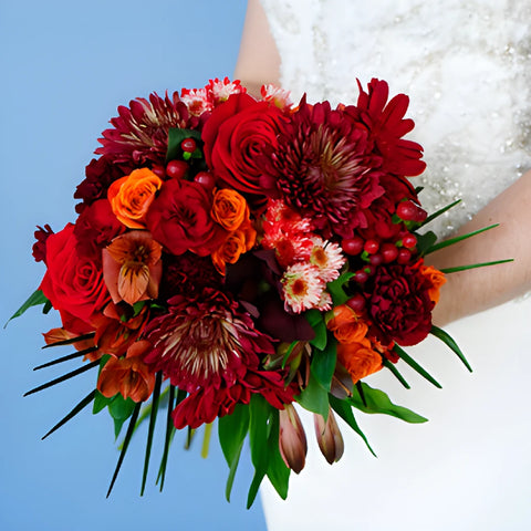 Crimson Fire Statement Centerpiece