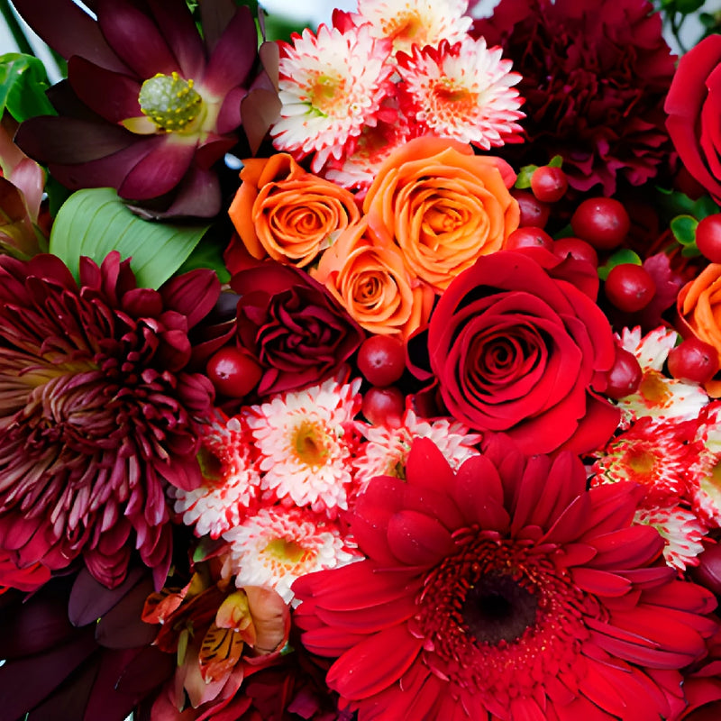 Crimson Fire Statement Centerpiece