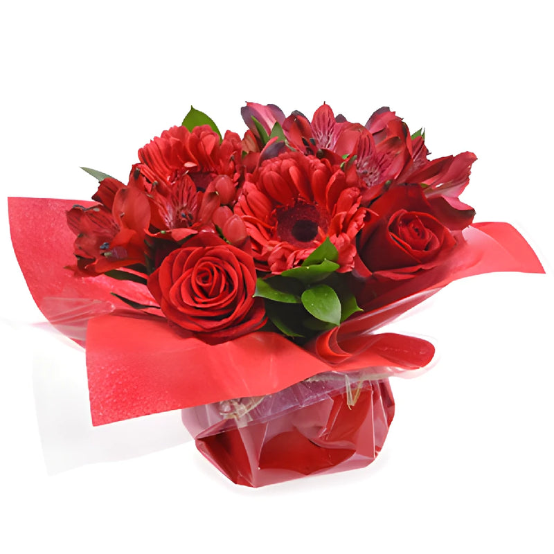 Monochromatic Red Bouquetta Centerpieces