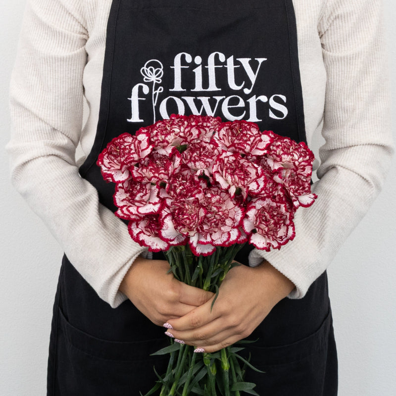 Rendezvous Carnation Flowers Apron - Image