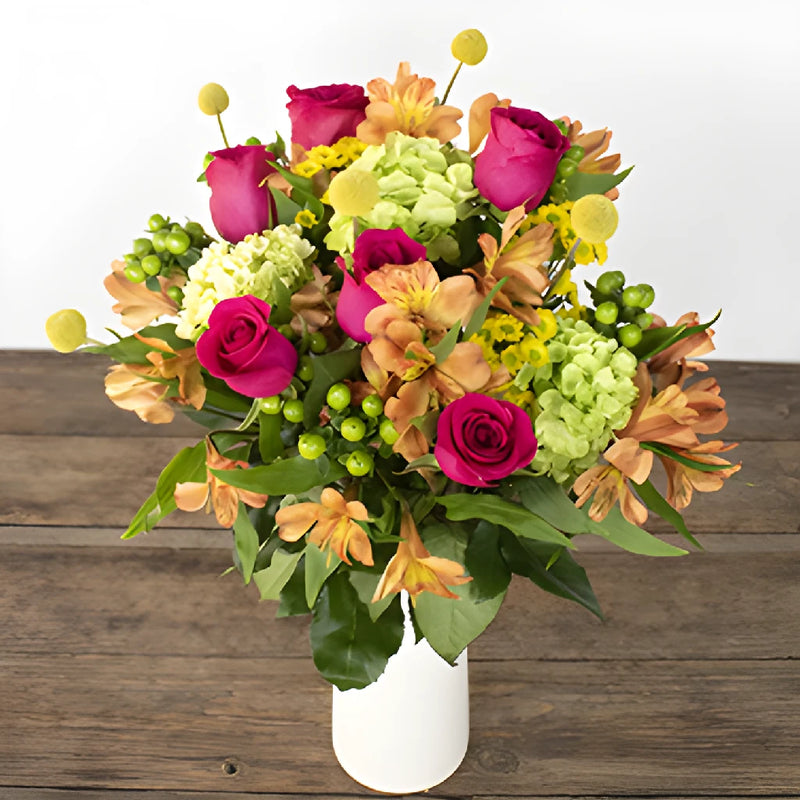 Colorful Retro Flower Bouquet