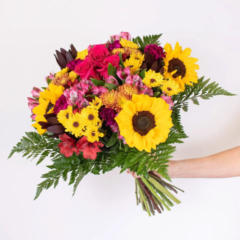 Rise and Fall Wedding Centerpiece In Hand