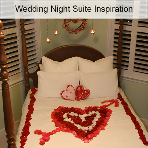 White and Red Real Rose petals