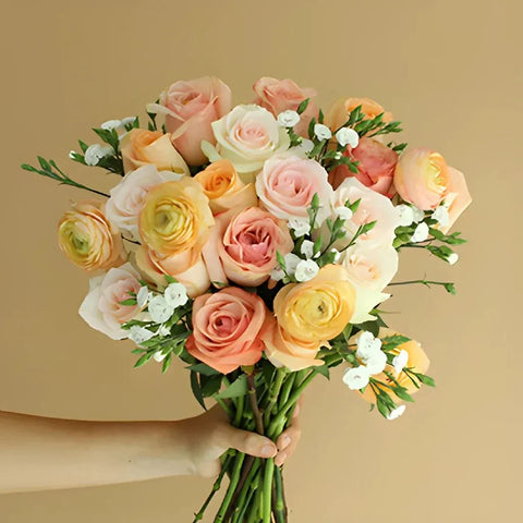 Save The Bouquet Makers Peach Centerpiece Stem - Image