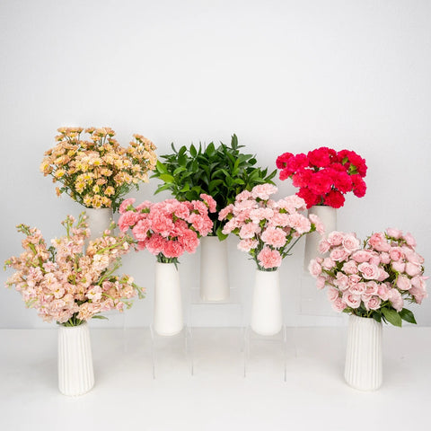 Shades Of Pink Diy Flower Kit Close Up - Image