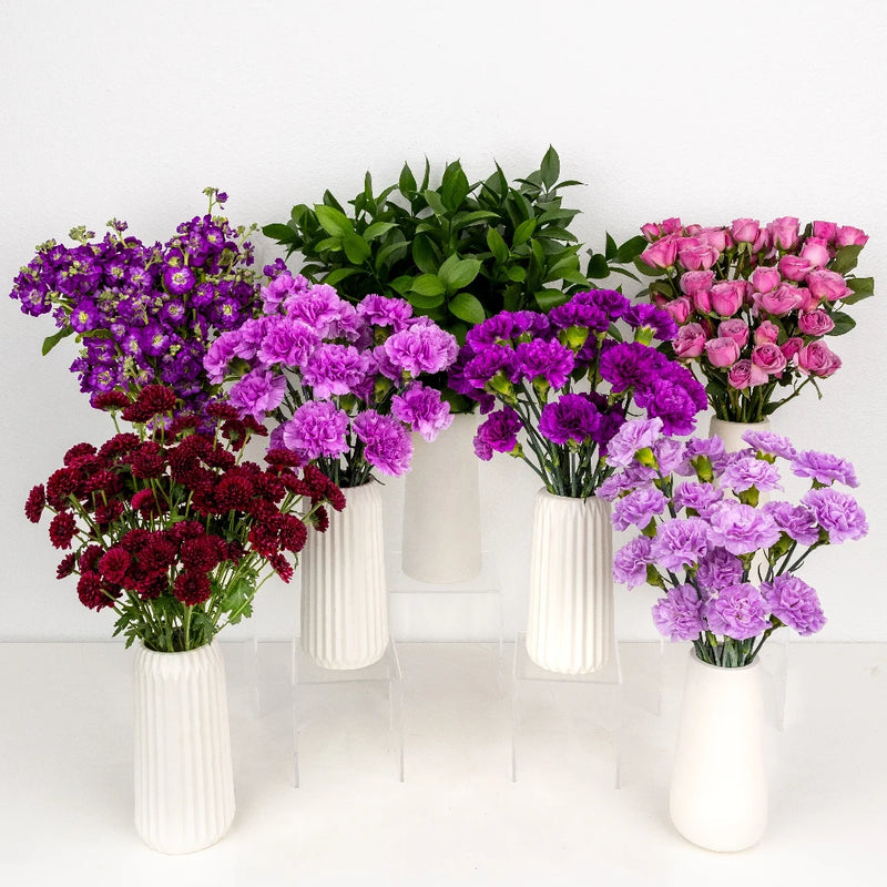 Shades Of Purple Diy Flower Kit Close Up - Image