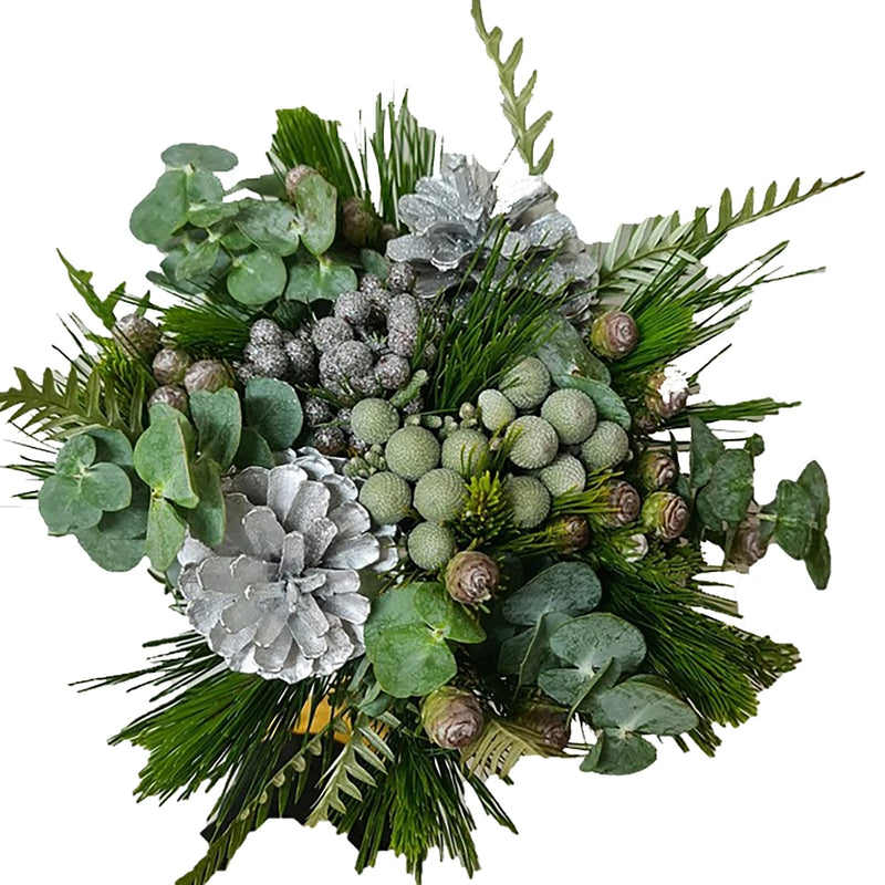 Silver Pinecone Flower Arrangement