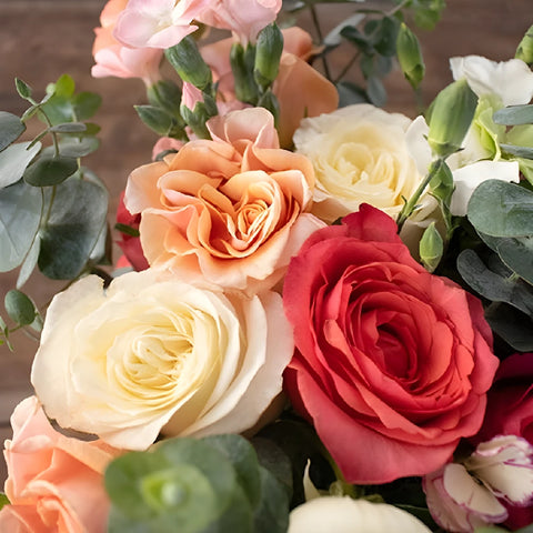 Simply Divine Fresh Flower Arrangement Close Up - Image