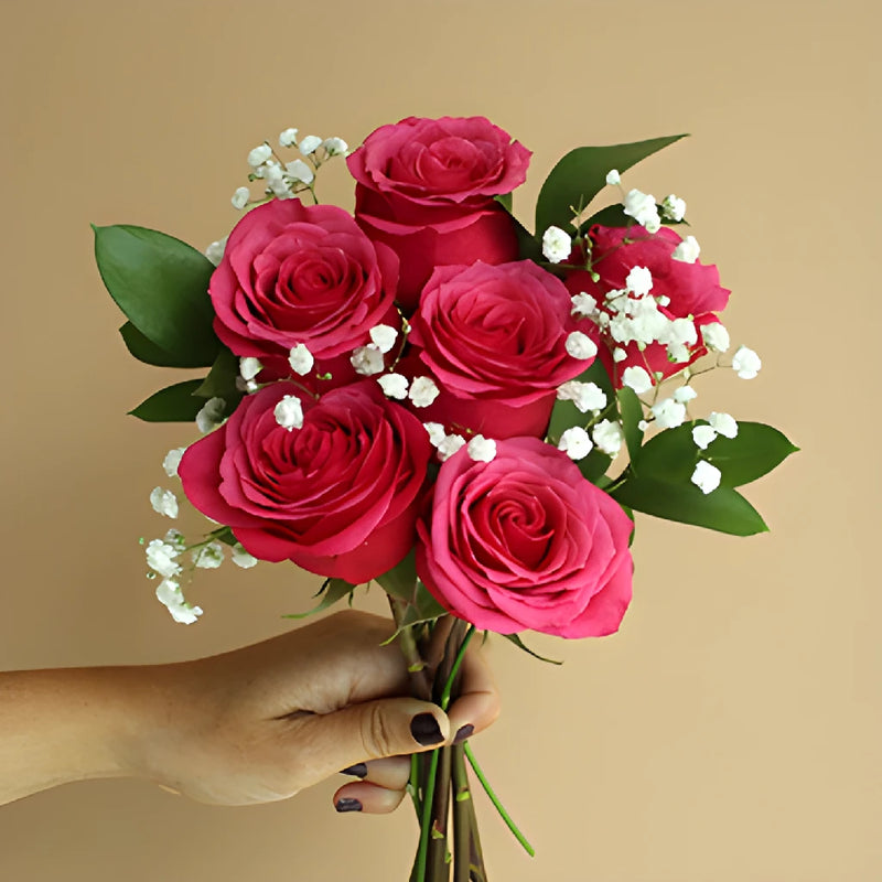 Six Stem Rose Bouquet for Fundraising