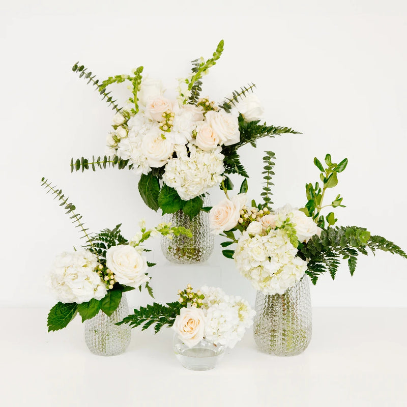 Snow White Flower Centerpiece Close Up - Image