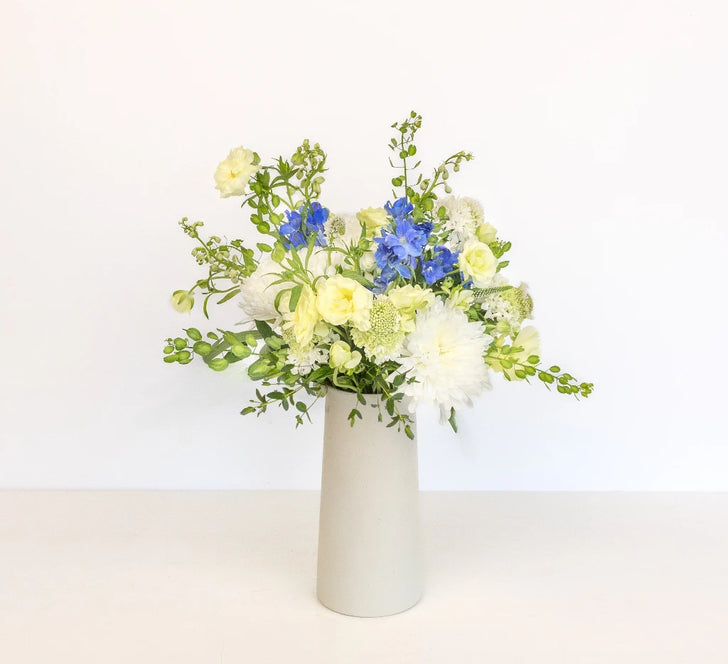 Something Blue Flower Bouquet Vase - Image