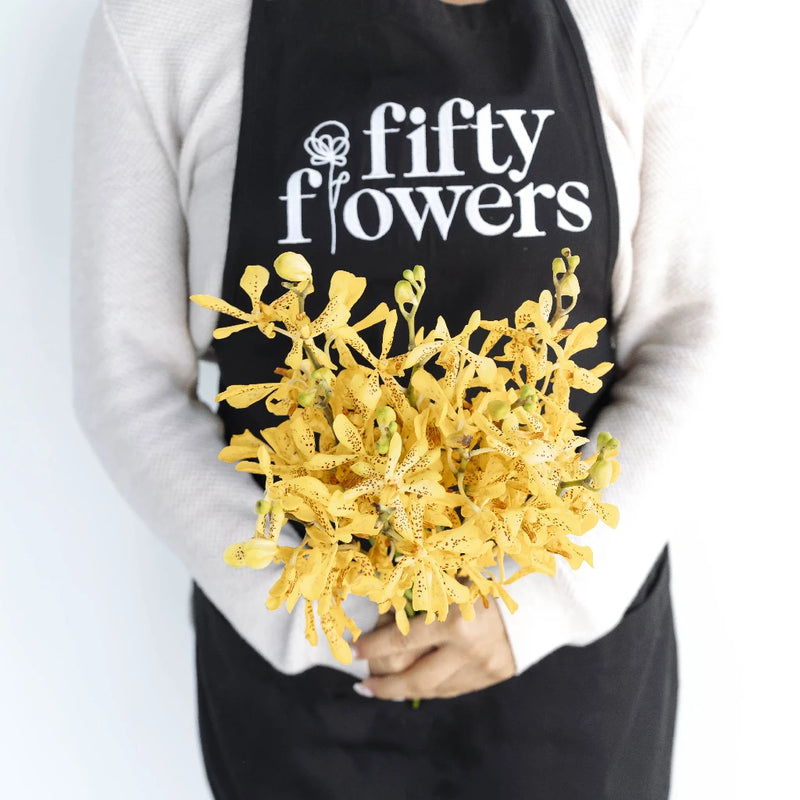 Speckled Sunset Mokara Orchid Apron - Image