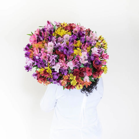 Farm Fresh Alstroemeria Spiral Arrangement