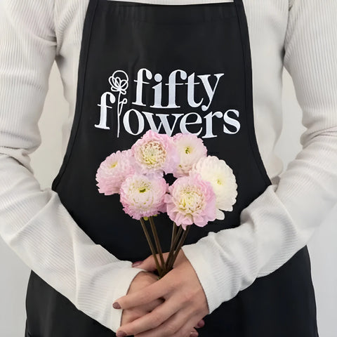 Sugar Plum Dahlia Flower Apron - Image