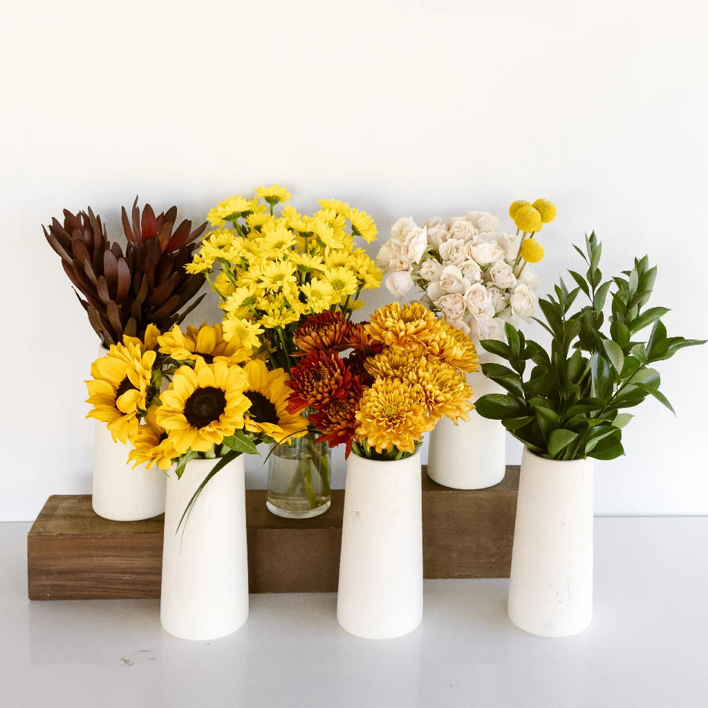 Sunflower And Mum Bouquet Bar Flower Kit