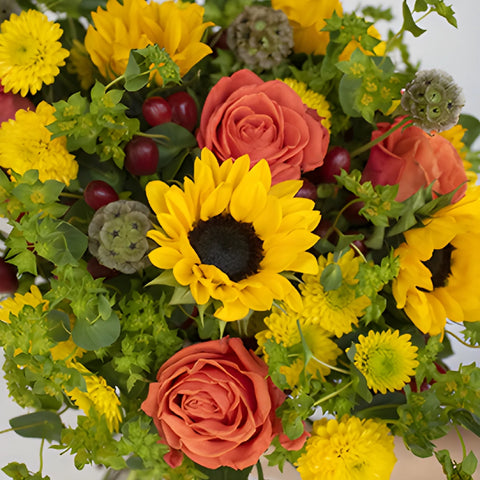 Sunflower Harvest Flower Centerpieces