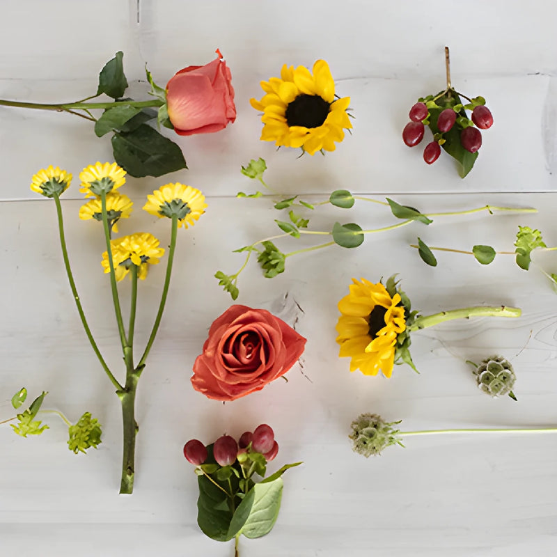 Sunflower Harvest Flower Centerpieces