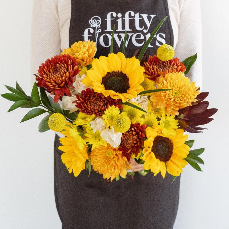 Sunflower Fields Centerpiece Apron - Image