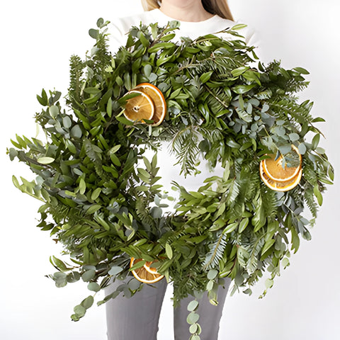Sunny in Florida greenery mix wreath bunch