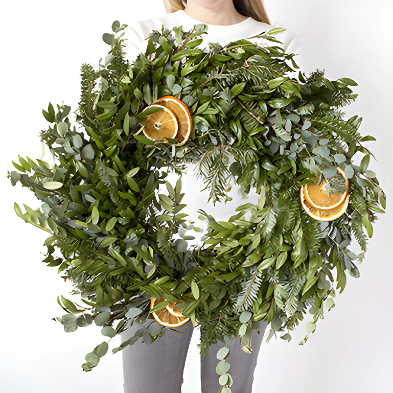 Sunny in Florida greenery mix wreath bunch