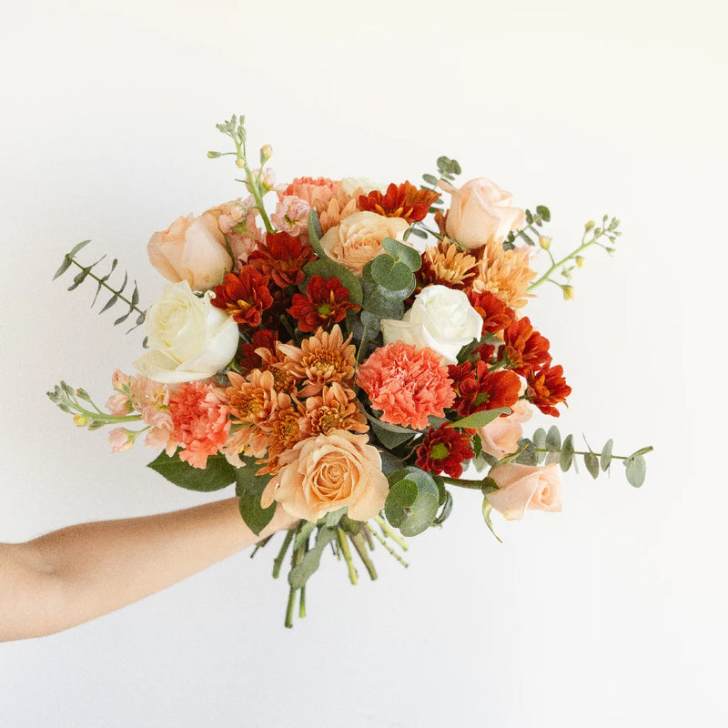 Sunrise Carnations Bouquet Bar Hand - Image