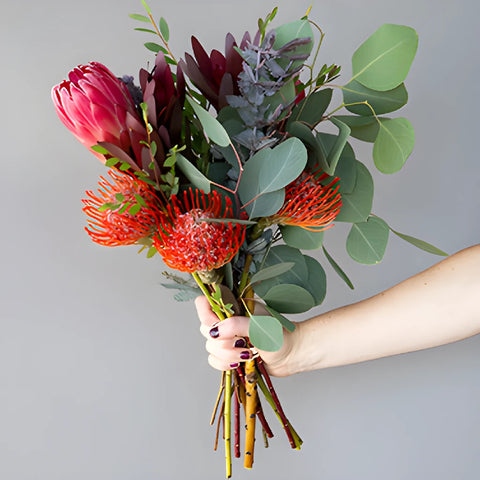 Sunset Lagoon Wholesale Bunch in a hand