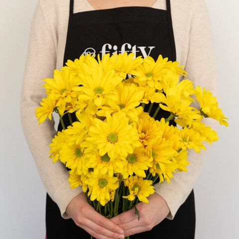 Super Daisy Yellow Flower Apron - Image