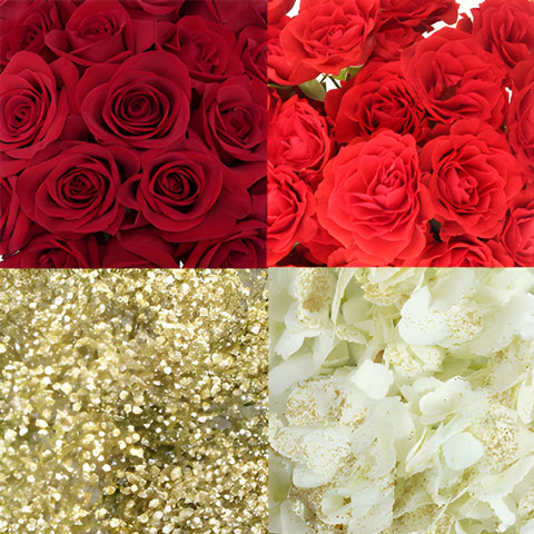Sweet 16 Red DIY Flower Kit Bunch