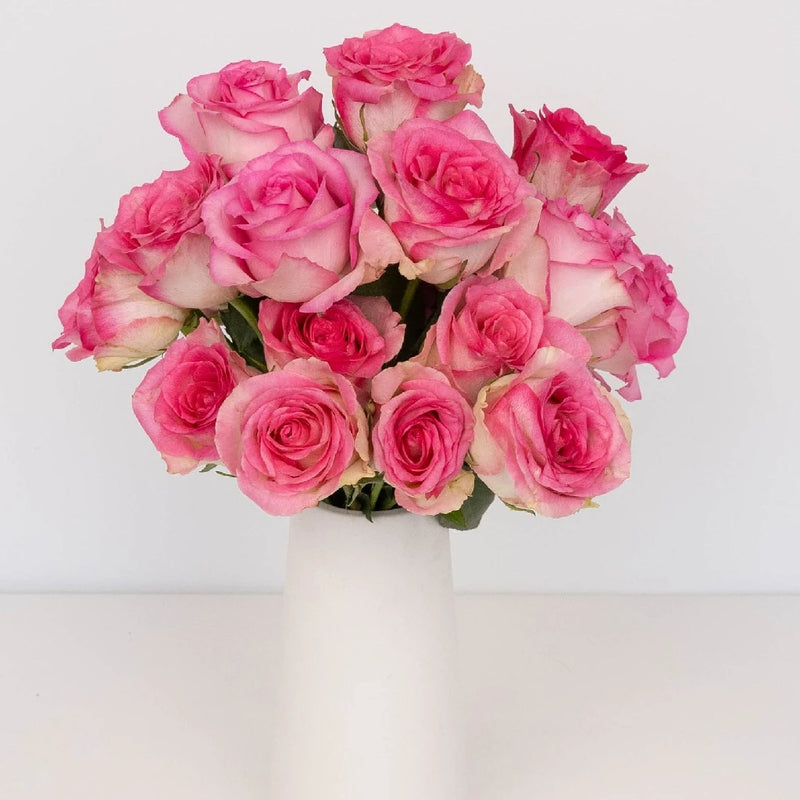 Sweet Unique Pink Rose Vase - Image