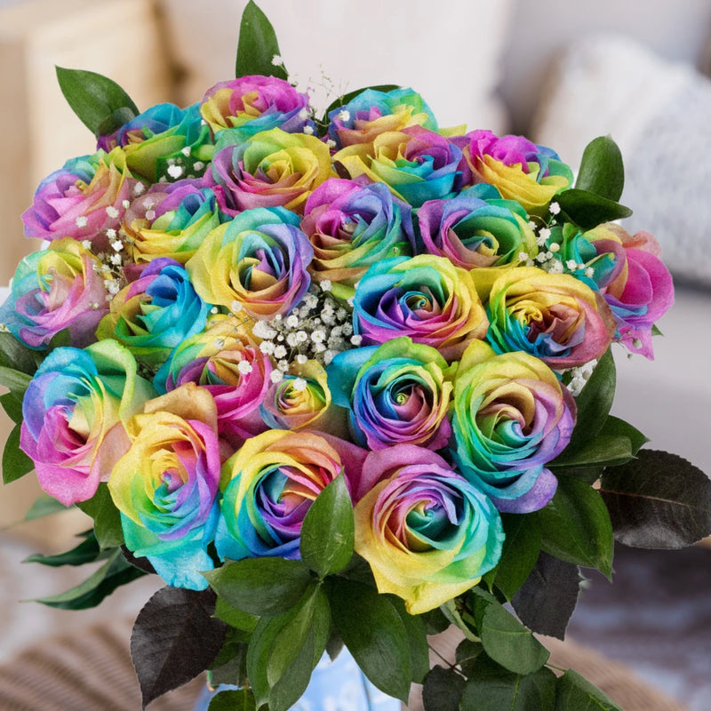 Tie Dye Roses Arrangement - Image