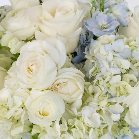 Timeless Dusty Blue Diy Flower Kit Close Up - Image