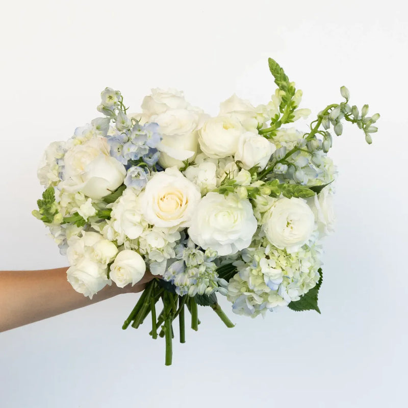 Timeless Dusty Blue Diy Flower Kit Vase - Image