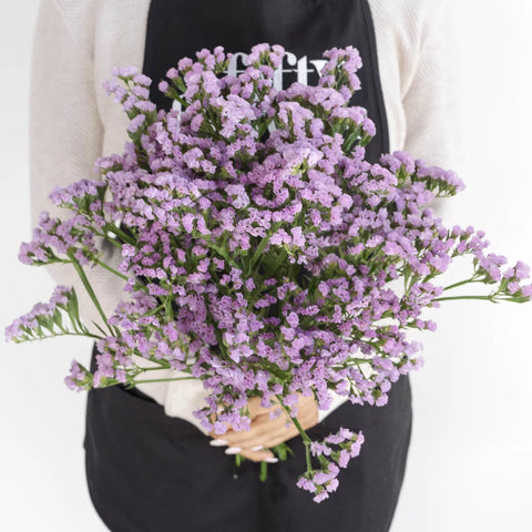 Tissue Culture Statice Lavender Flower Apron - Image