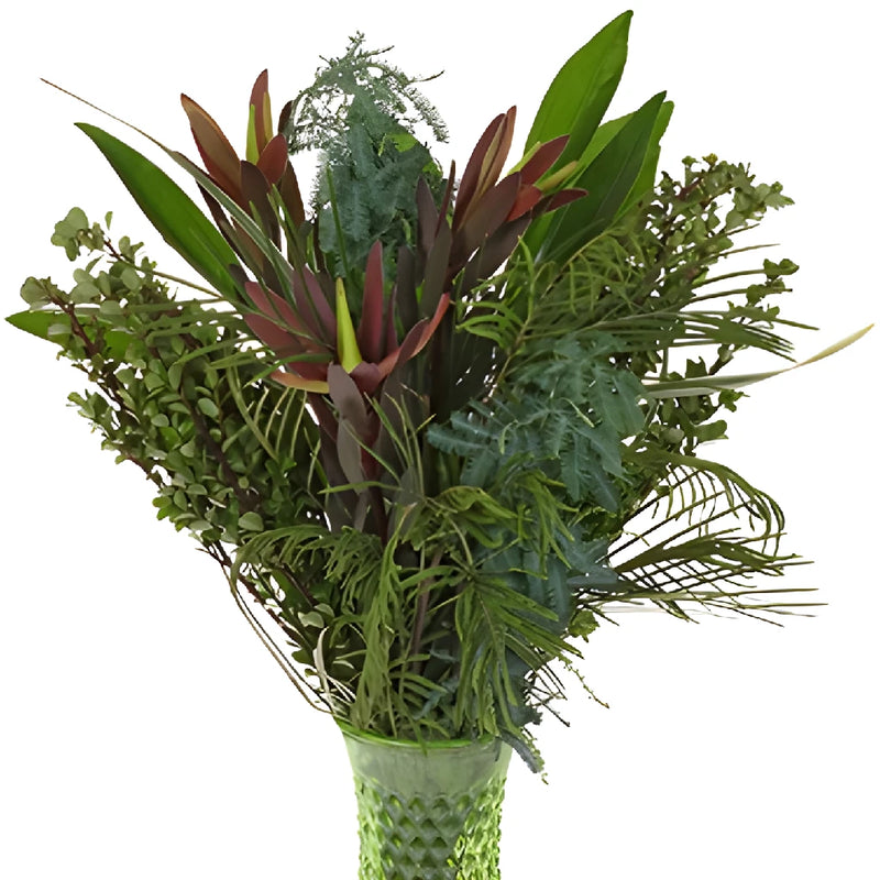 Touch of Red Greenery Centerpiece