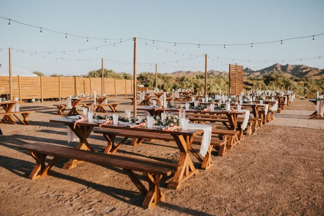 Trendy Minimalist Desert Wedding