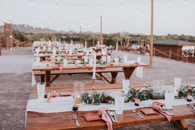 Trendy Minimalist Desert Wedding