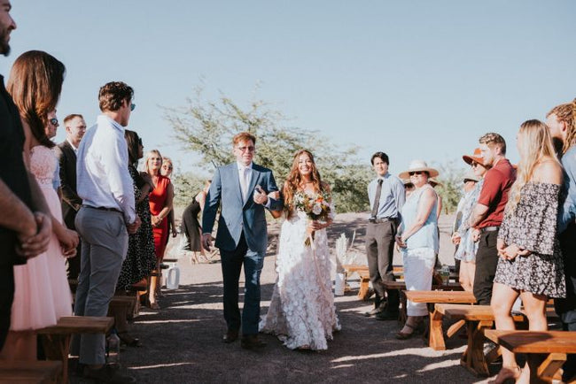 Trendy Minimalist Desert Wedding