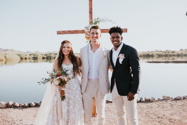 Trendy Minimalist Desert Wedding