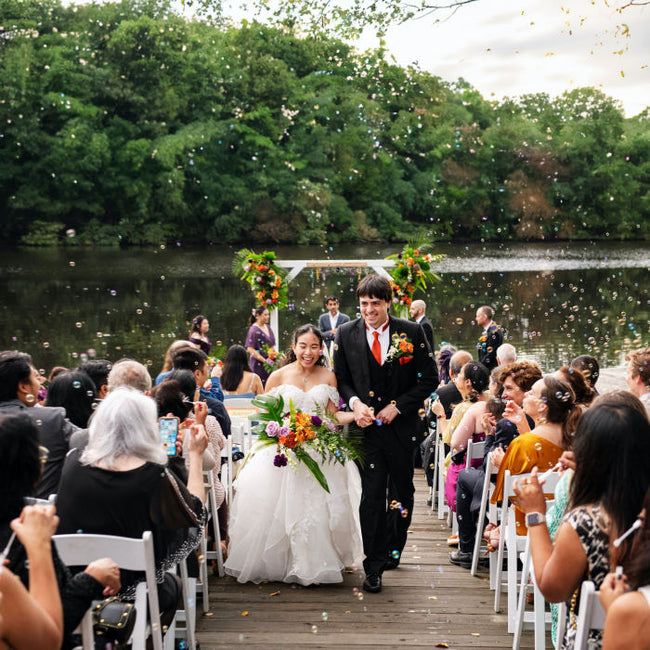 Tropical Boston Boathouse Wedding