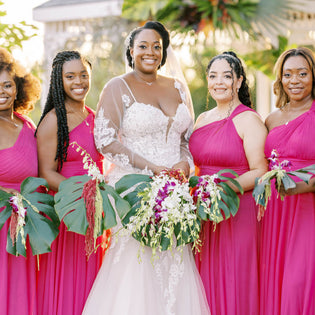 Tropical Orchid Florida Wedding