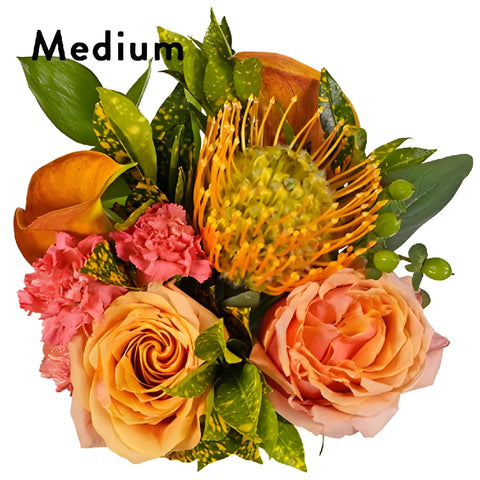 Tropical Sunset Flower Centerpieces