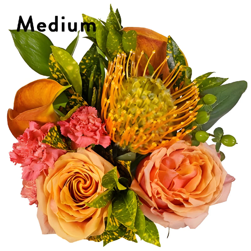 Tropical Sunset Flower Centerpieces