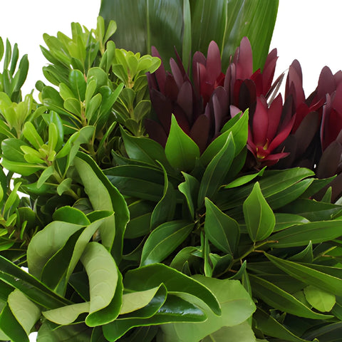 Tropical Wedding Greenery DIY Flower Kit Up Close