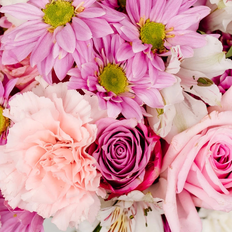 True Loves Kiss Lavender Rose Bouquet Close Up - Image