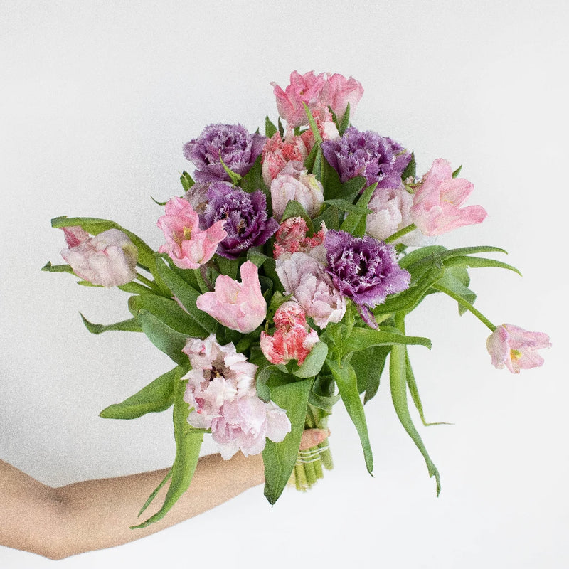 Tulip Love Valentine Bouquet Close Up - Image