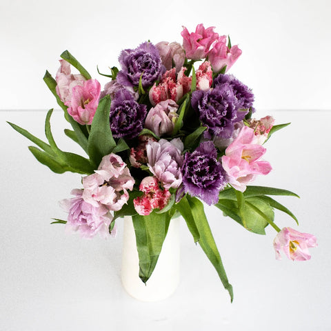 Tulip Love Valentine Bouquet Vase - Image