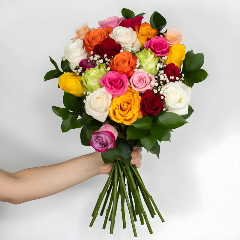 Two Dozen Long Stem Rose Bouquet Stem - Image