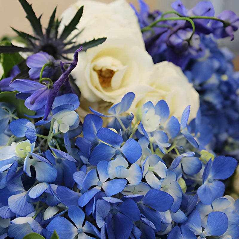 Varsity Blues Bridal Centerpieces